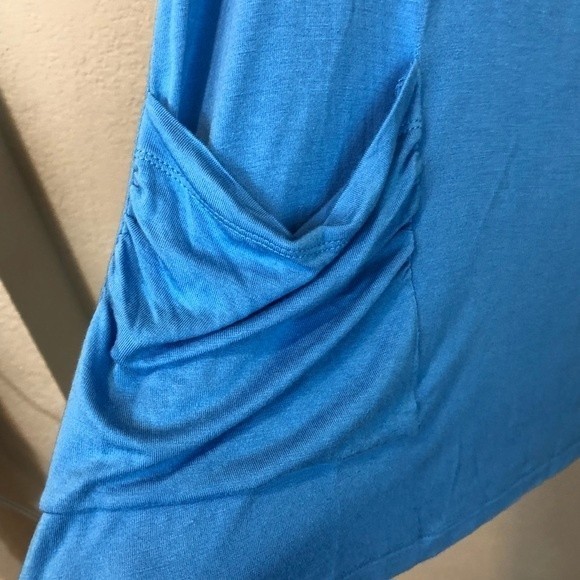 LOGO‎ Lori Goldstein Pocket Tunic Blue Small Petite - Picture 5 of 6